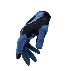 Guante de golf Boton de piel de oveja, azul, unisex, para mano izquierda, transpirable, para deportes al aire libre - Product Image 1