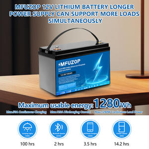 ก้อนแบตเตอรี่ลิเธียม12V LiFePO4 100AH สำหรับเก็บพลังงานแสงอาทิตย์แบตเตอรี่100AH 12V - Product Image 4