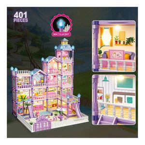 Figures Dollhouse Set Furniture Accessories Storytelling Play Set Villa Mansion Creative Pretend Play Gift - Product Image 5