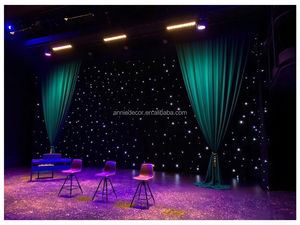 خلفية ليد 10 قدم × 10 قدم خلفية لسماء المسرح ستارة نجمة زرقاء وبيضاء لحفلات الزفاف الفرقة دي جي الحدث المعرض المسرحي - Product Image 6