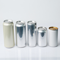 Recyclé 200Ml 330Ml 500Ml Sleek Slim Can Boisson Soda Bière Can Aluminium Can pour Soda Coca Fruit Drink