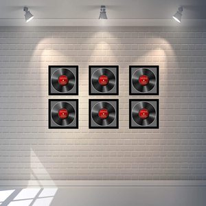 Affichage de cadre PS en <span class=keywords><strong>vinyle</strong></span> avec cadre photo mural en verre Mat noir - Product Image 5