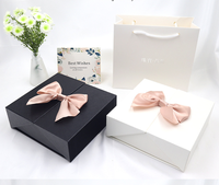 Boîte à bijoux double porte 16 roses, boîte cadeau pour bijoux avec fleurs préservées, boîte à rouge à lèvres et collier avec nœud