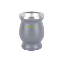 Gourde mate en acier inoxydable à double paroi avec logo personnalisé, Argentine, yerba, tasse à thé avec bombilla