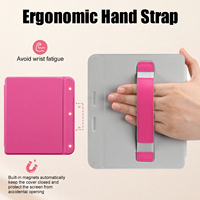 Étui Kobo Libra Colour (2024) avec fonction veille, coque magnétique en TPU, double stratification, dragonne, pour tablette e-book 6 pouces (17x15,5 cm)