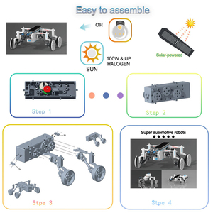 Kit de Construcción de Robot Solar con Control Remoto STEM 31 en 1, Experimento Científico <span class=keywords><strong>para</strong></span> Niños, Proyecto Robótico Solar DIY, Juguete de Construcción - Product Image 5