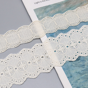 Elegant Cotton <strong>Lace</strong> Trim Edging - <strong>Soft</strong> &amp; Delicate <strong>Fabric</strong> <strong>Lace</strong> for Sewing, Crafts, and Apparel Decor - Product Image 2