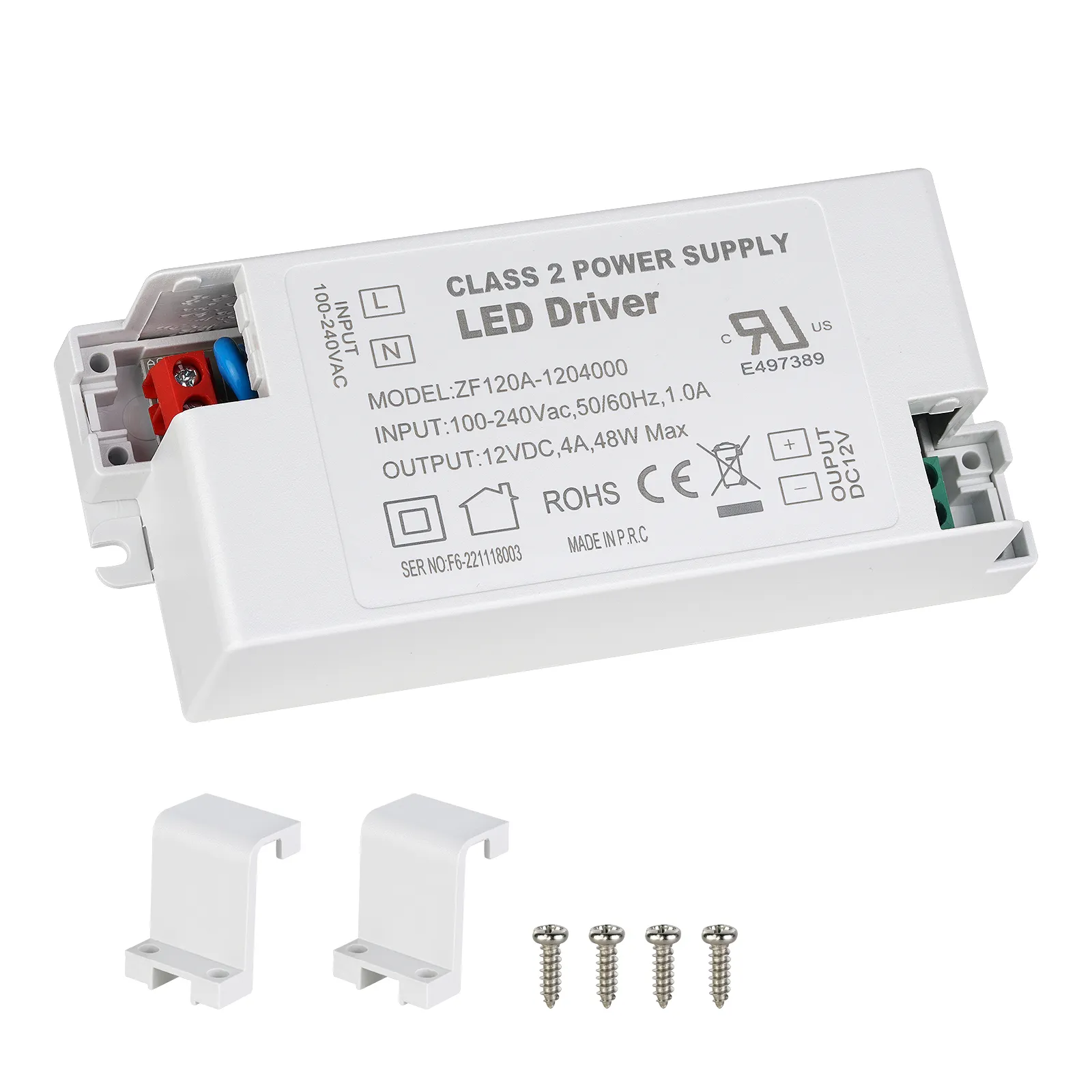 Transformador de controlador LED regulable, fuente de alimentación de 100V, 240V, CA a 12V, 24V CC para tiras de luces LED, proyectos LED de voltaje constante