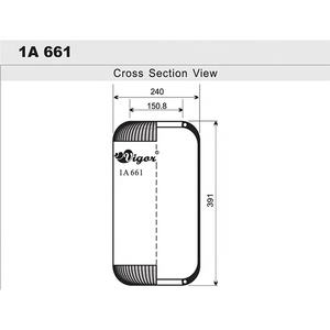 Ressorts d'amortisseur d'air de suspension d'entraîneur/spring1R1C-390-310 pneumatique d'autobus de Kinglong/W010950021/661 N / D12S02 - Product Image 4