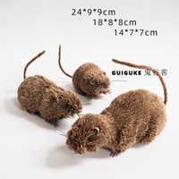 Peluche réaliste Faux souris Jouets Halloween Souris Simulation Rat Terrible Prank Props pour le poisson d'avril Halloween Party Supplies