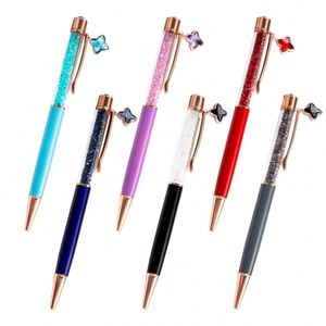 2022 Hot Wholesale New Design <b>Creative</b> Crystal Clove Mental Ballpoint Pen Promotional <b>Gift</b> Pens - Product Image 1