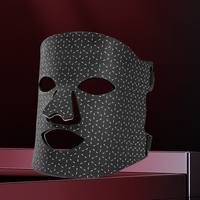 Masque facial professionnel à LED rouge, masque de luminothérapie LED