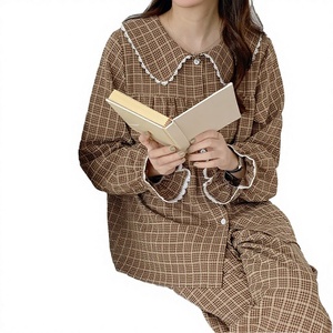 Women Korean Version Sweet Loose <b>Small</b> Fresh Summer Spring Autumn Long Sleeve Trousers Casual Home Wear One-piece Set - Product Image 3