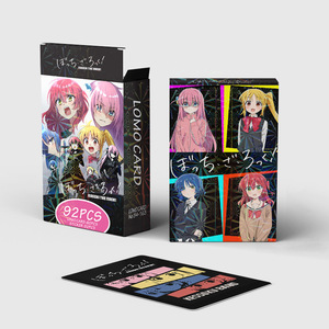 92 unids/caja dibujos animados Bocchi the Rock Gotoh <span class=keywords><strong>Hitori</strong></span> 60 Uds tarjeta Lomo 32 Uds pegatinas accesorios de Cosplay tarjetas de Anime de papel coleccionables - Product Image 2