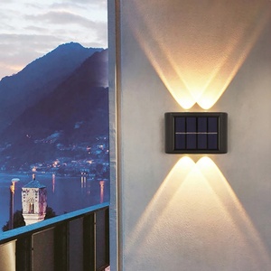 Lámpara Solar de Pared para Exteriores, Impermeable, con Iluminación LED Superior e Inferior, para Caminos y Jardines - Product Image 1