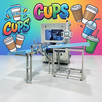 Machine d'impression de tasse numérique UV 360 certifiée par SGS avec du CE pour le papier jetable/alun/mousse/tasses en plastique/impression de seau de peinture