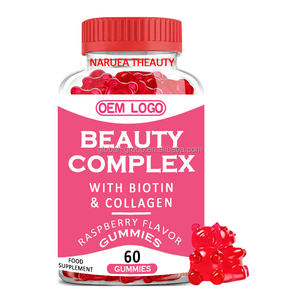 OEM Private Label Gummy <strong>Manufacturer</strong> Custom logo Oem Hot Sell Collagen Biotin Multivitamins Beauty Gummies Supplement - Product Image 1