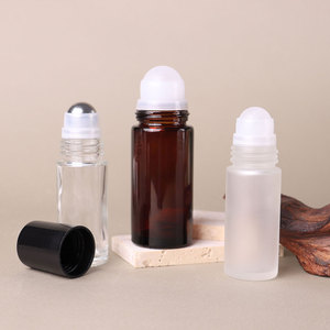 Flacone Roll-on in Vetro Rotondo Personalizzabile con Logo, 30ml 50ml 1oz, Vuoto per Oli Essenziali e Profumi, Trasparente o Ambrato, con Scatola - Product Image 2