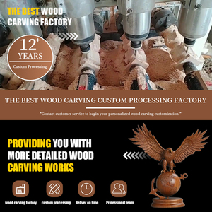 Dịch vụ phay CNC tùy chỉnh cho gỗ thép không gỉ-Khắc gỗ trang trí thủ công đánh bóng kết thúc dịch vụ gia công - Product Image 5