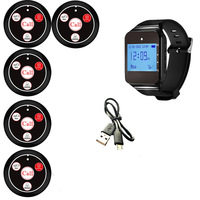 Système d'appel sans fil pour restaurants hôpitaux Buzzer illimité Quiz Queue Management Guest Coaster Pager Watch Pager for
