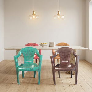 <b>Stackable</b> Armless Plastic Garden <b>Chairs</b> Durable Molded Monobloc Design Contemporary for Home Event & <b>Outdoor</b> Use Export India - Product Image 3