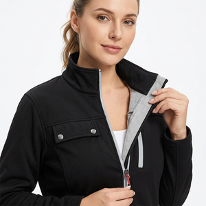 Veste en toile unisexe la plus populaire de la marque INSURE QUALITY STUFF - Couleurs vives, logo sur le devant, imperméable, antibactérienne, à capuche - Product Image 3