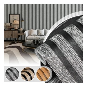 Papel Tapiz Autoadhesivo 3D con Diseño de Madera, Revestimiento Decorativo para Pared de 10m x 45cm, Fácil de Instalar - Product Image 1