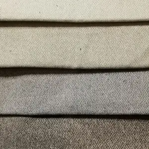 Conjunto de sofá de tecido leve de linho para casa tecido de linho francês mistura de poliéster