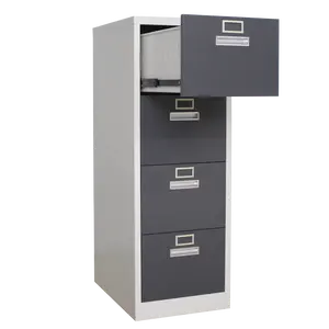 Montage-Büro Aufbewahrung Stahlschrank Hersteller 2 3 4 Schubladen vertikaler Dateischrank Stahl-Schubladenraum