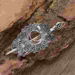 Épingles à cheveux vintage en argent, pinces à cheveux en métal avec nœuds celtiques, barrettes rétro vikings, accessoires bijoux, épingles à cheveux en forme de baguettes pour femmes - Product Image 2