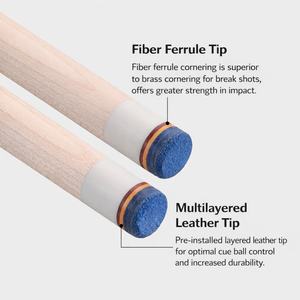 Queue de <span class=keywords><strong>billard</strong></span> professionnelle en érable de 58 pouces, 19 oz, avec fût en érable semi-assemblé et joint rapide en acier inoxydable pour <span class=keywords><strong>billard</strong></span> américain et 9 <span class=keywords><strong>boules</strong></span> - Product Image 4