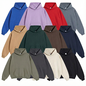 Sudadera con Capucha Holgada de Algodón de 500 g/m² Personalizada OEM para Hombre, Corte Cuadrado, Estampado en Serigrafía, Estilo Urbano, Talla Grande, para Hombre, TKAN585 - Product Image 1