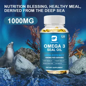 Beworths 120pcs Omega 3 6 9 Deep Sea Seal Oil Capsule Omega 3 Brain Health Supplement