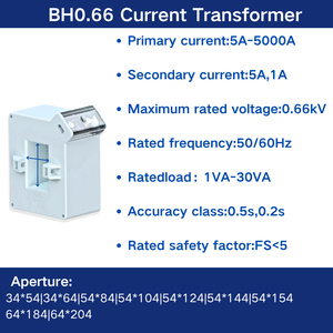Transformador de Corrente de Núcleo Dividido para Medição de Energia de Precisão Classe 0.5S, com Barramento de Cobre CT BH-0.66, Certificação CE, Saída 5A/1A - Product Image 6