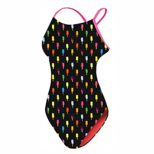 लड़की जलीय स्नान सूट के लिए पीबीटी स्नान सूट अनुकूलित प्रिंट स्विमवियर