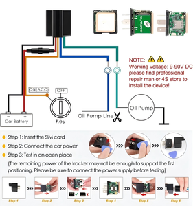 Traceur GPS pour voiture GT67, réseau 2G, batterie 80 mAh, installation facile, application gratuite, suivi en temps réel, protection de sécurité du véhicule - Product Image 6