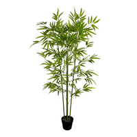 Vente en gros d'arbres en bambou artificiel en plastique de 150 cm - Design moderne, décoration réaliste pour la maison et le bureau