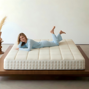 Modern Minimalist Mattress Topper Medium Firmness Breathable Knitted Fabric Cover Cotton Material Bedroom Use - Product Image 1
