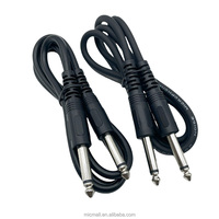 Kabel ekstensi koneksi Audio 6.35 hingga 6.35 kabel Audio Amplifier konsol Mixing mikrofon