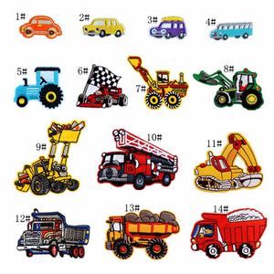 Factory Cheap No Minimum Iron on Plain Thread Embroidery Shop Truck Patch for Boy - Product Image 6