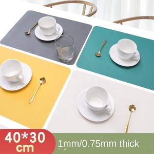 Wholesale Customized Classic Design Rectangle Shape Extra Large Heat Resistant Durable <b>Silicone</b> Table Placemat Fujian Made OEM - Product Image 1