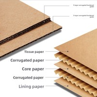Les fabricants peuvent personnaliser l'impression et le gaufrage sur des boîtes pliables en carton ondulé recyclé, robustes, haut de gamme et économiques.