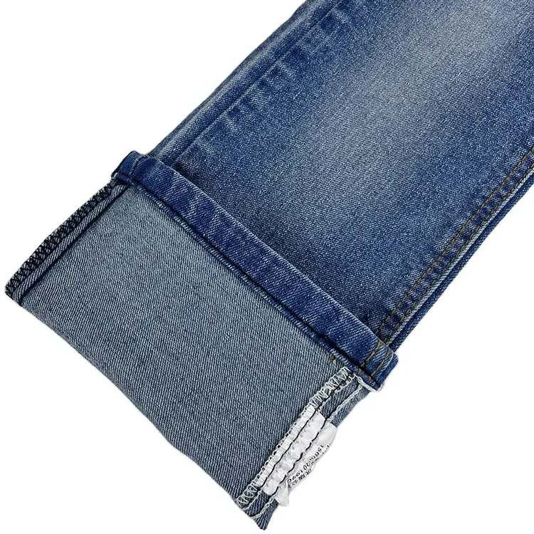 Özel yapılmış Jean kumaş ucuz kot kumaş fiyatları Indigo Polyester pamuk Demin kot kumaş üreticisi