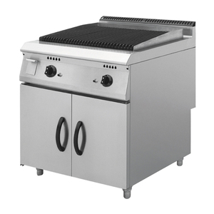 Offre Spéciale Équipement de Restaurant Pierre De Lave Grill Barbecue Portable Verticale QUALIFIÉE Griller Station Gaz Lave Rock Grill Avec Cabinet - Product Image 4