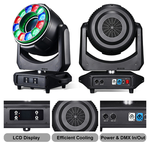 Luces LED de escenario de aluminio 12x60W Bee Eye con cabezal móvil, sistema dual DMX512, IP20 para conciertos, eventos, giras, bodas, fiestas, <span class=keywords><strong>alquiler</strong></span>, OEM - Product Image 4