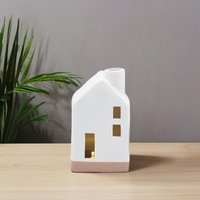 Maison en céramique avec lumière LED nouveau design céramique automne et décoration quotidienne Noël autres décorations pour la maison