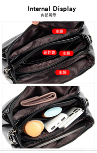 Bolsos de Mano de Lujo para Mujer al por Mayor, Bolsos de Cuero PU Suave, Bolsos de Hombro y Bandolera para Mujer - Product Image 5