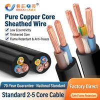 Câble multiconducteur RVV/NH-RVV 2-5 conducteurs 0,75~16mm² Spécifications mixtes pour câblage électrique intérieur de construction