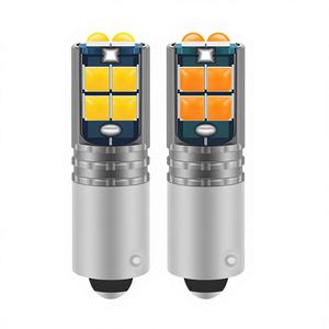 Ampoules LED Ba9s Bax9s Bay9s T4W H21W H6W 3030 10 SMD pour intérieur de voiture, type Festoon, Canbus sans erreur, 12V, ambre - Product Image 3