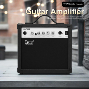 Amplificador de Guitarra Eléctrica IRIN Profesional Portátil con Enchufe Brasileño NBR 14136 Tipo N, Teclado, Altavoz Eléctrico de 20 Vatios y Bajos - Product Image 1